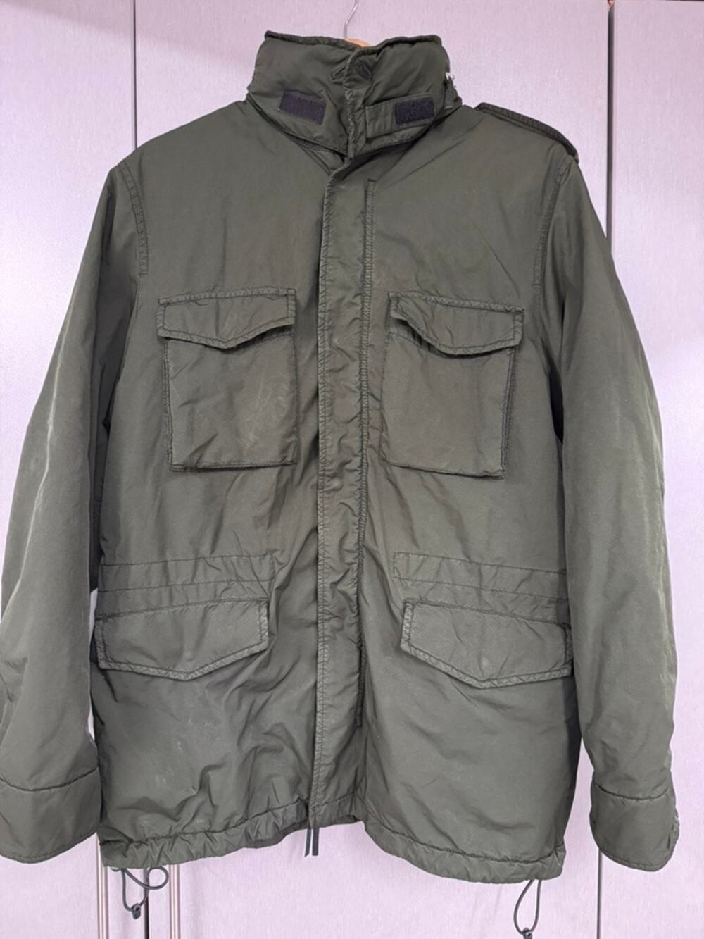 Aspesi Down M-65 Field Jacket, Forrest Green, Men's Large